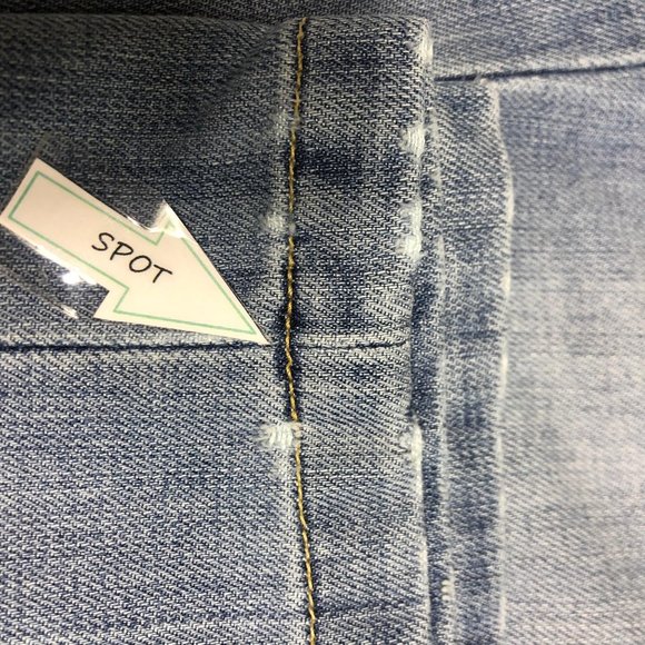 Fossil Classic Distressed Blue Jean Denim Capris - Picture 11 of 11